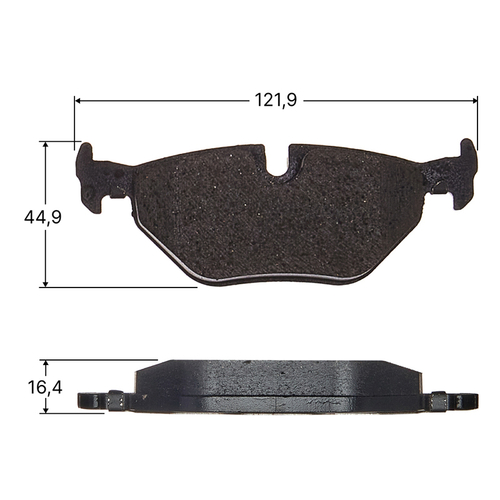 Колодки тормозные дисковые Avantech задние (противоскрипная пластина в компл.) AV213