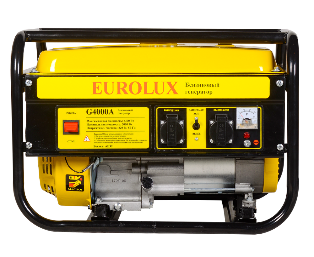 Бензиновый генератор EUROLUX G4000A - [3 кВт / 220V]