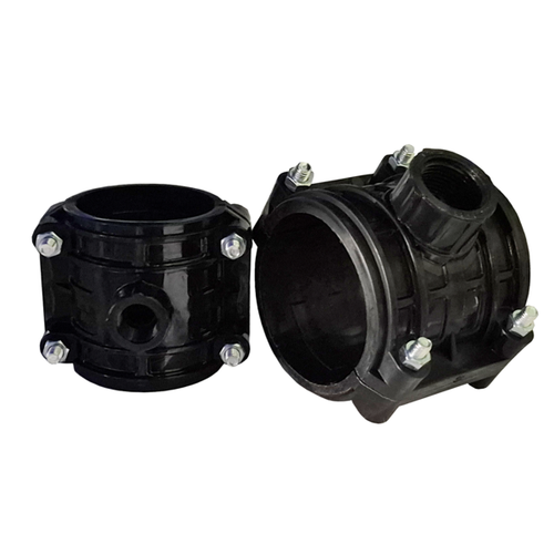 Седелка ПЭ с внут. труб. резьбой 90 - 3/4" 2 болта (обж.) ТПК-АКВА