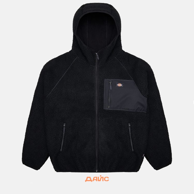 Куртка мужская Dickies Central High Pile Hooded артикул:DK0A87NVBLK1 - купить в магазине Дайс