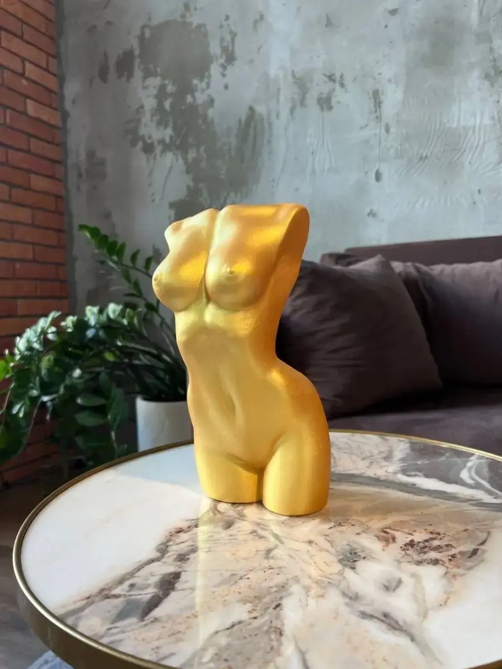 Кашпо для цветов Торс Горшок  Ваза Скульптура