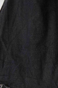 Шопер из черной вареной джинсы