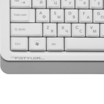 Комплект (клавиатура + мышь) A4Tech Fstyler F1010, белый/серый, USB (мембранная)