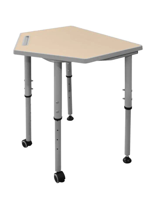 Пятиугольный стол ШСТ74 столешница МДФ с литой бесшовной кромкой