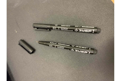 Перманентный маркер ЗУБР МП-50 черный, 0.5 мм экстра тонкий 06321-2