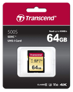 Карта памяти SDXC 64GB Transcend TS64GSDC500S