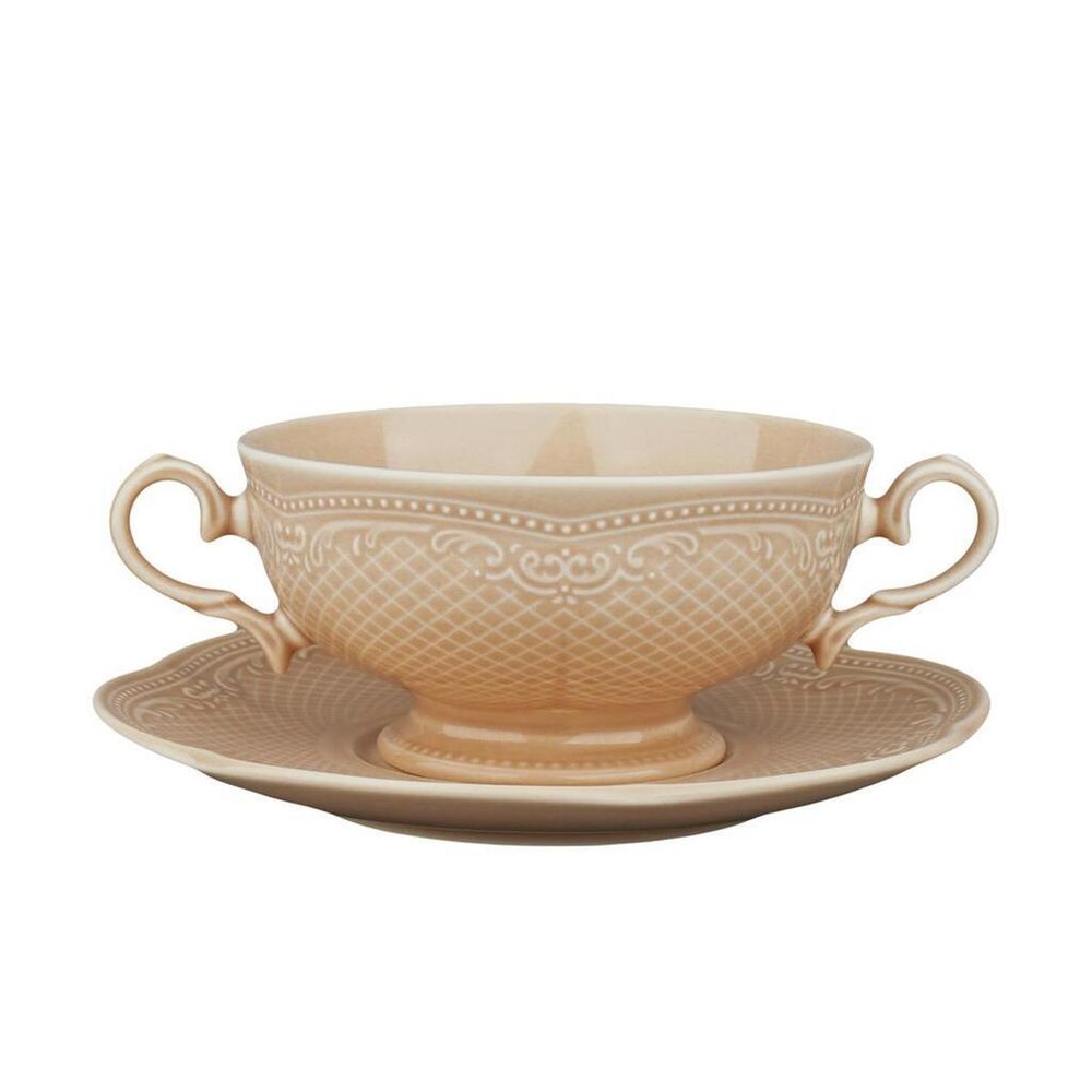 Бульонная пара 315 мл d 11,8 см h6,3 см Aristocrat Peach Tea Noble [1]