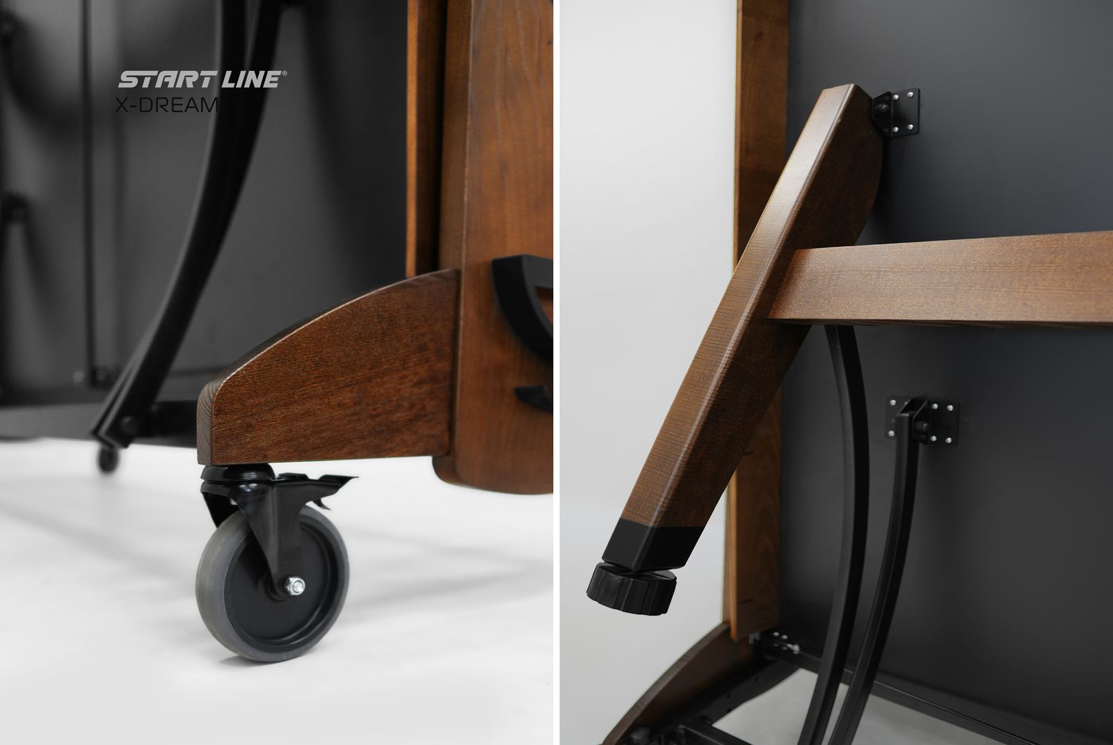 Стол теннисный X-dream Start Line (Дуб натуральный(natur-wood), ЛДСП Графит) фото №13