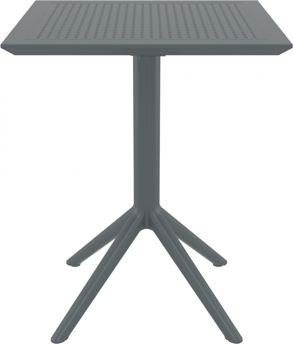 Стол пластиковый складной Siesta Contract Sky Folding Table 60, темно-серый