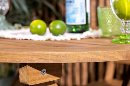 Обеденная группа из акации Joygarden ОКСФОРД S, коричневый