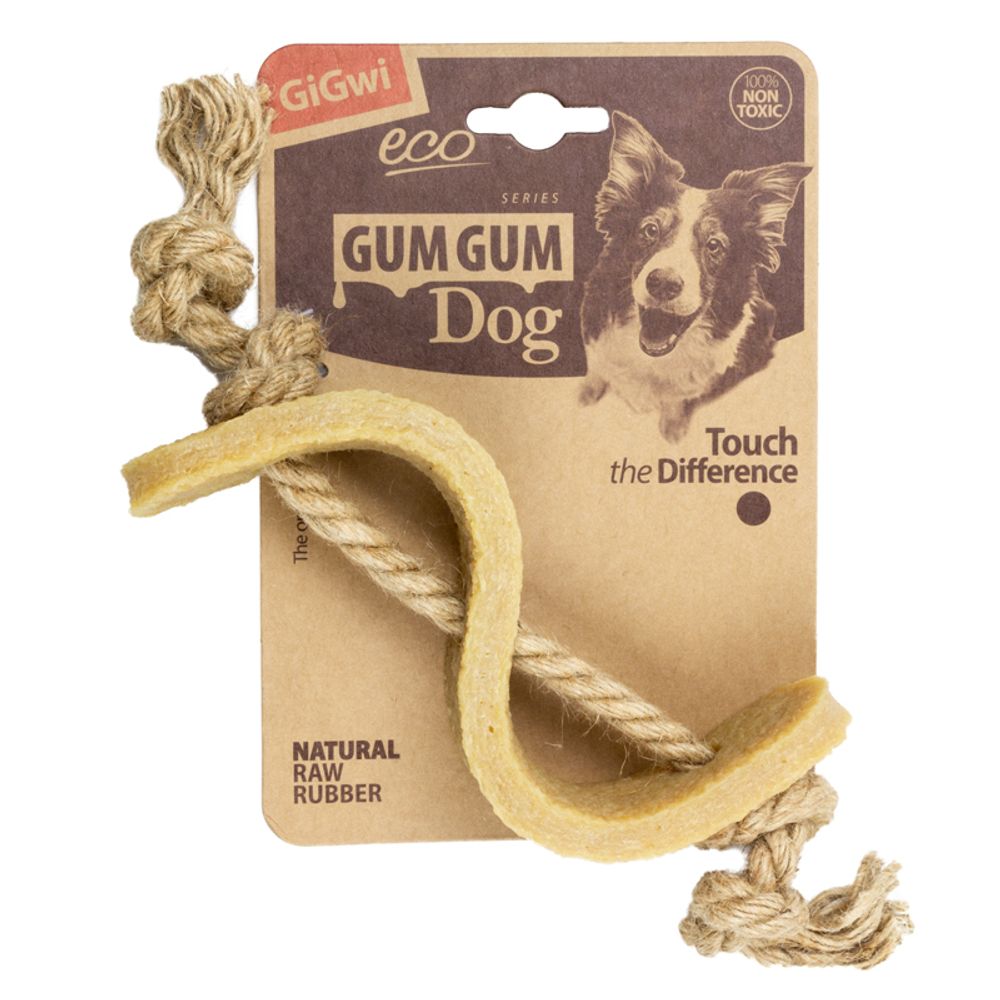 Gigwi GUM GUM DOG ECO игрушка для собак доллар из экорезины 13,5 см