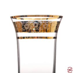 Набор фужеров Bohemia Кристина Панто Золото R-G 150 мл(6 шт)