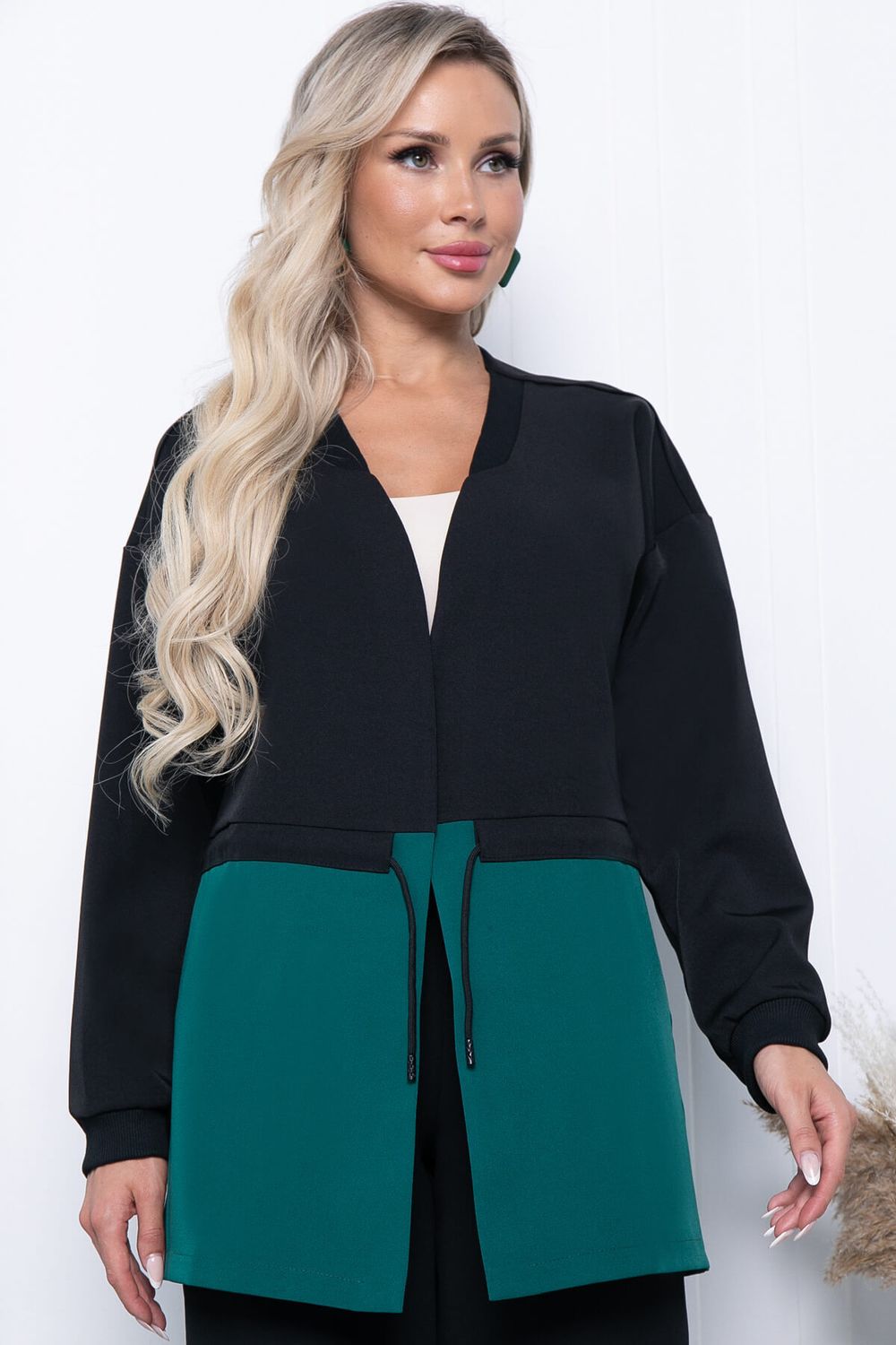 Жакет "На стиле" (изумруд) ХИТ Б7214 LT Collection (Акция)