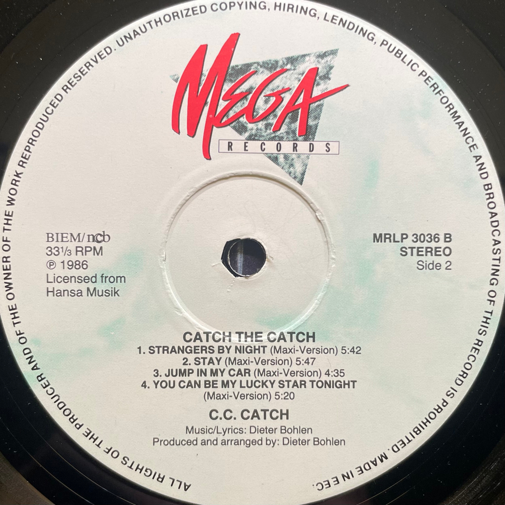 C.C. Catch ‎– Catch The Catch (Скандинавия 1986г.)