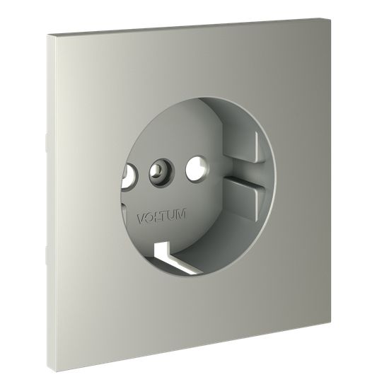 Накладка для розетки с заземлением, S70 (сталь)