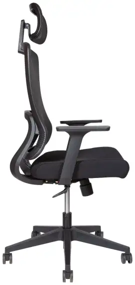 Кресло офисное Light черная сетка черная ткань