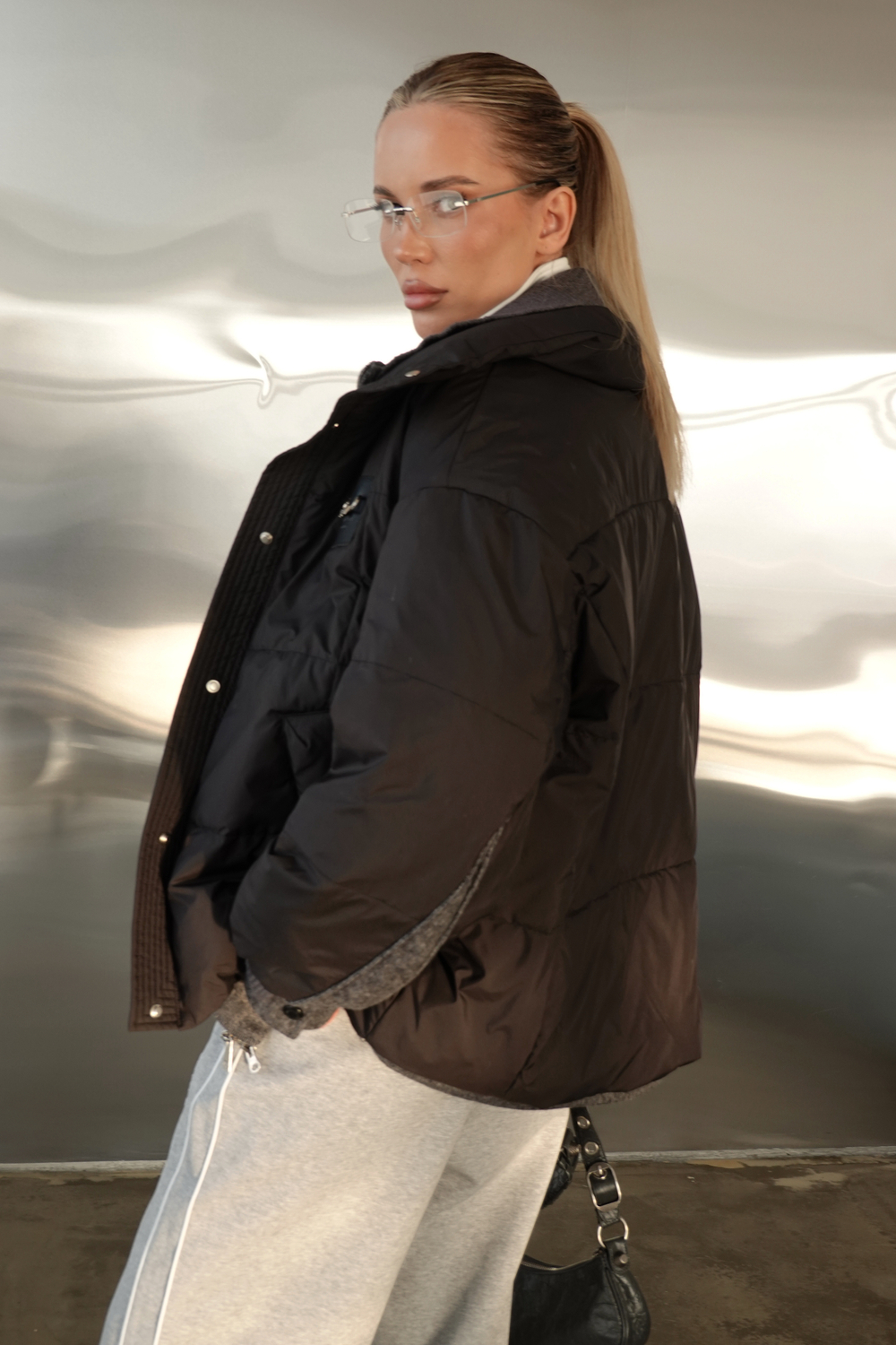 Куртка демисезонная с манишкой из шерсти