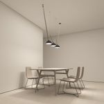 DK5560-BK Cветильник для трека-ремня Belty, серия Flow со светодиодом, D220*H117мм, 48V DC, 24W, RA90, 120°, 4000K, IP20, черный, алюминий