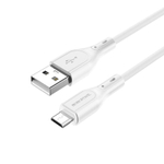 Кабель Borofone BX66 USB-microUSB 2.4A 1м Silicone White