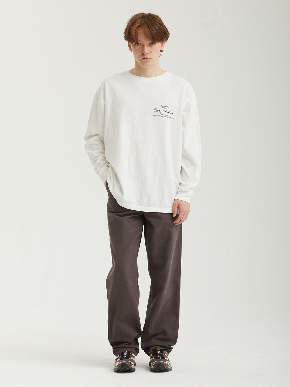 Мужские Брюки (Relaxed Straight Fit) Single Knee