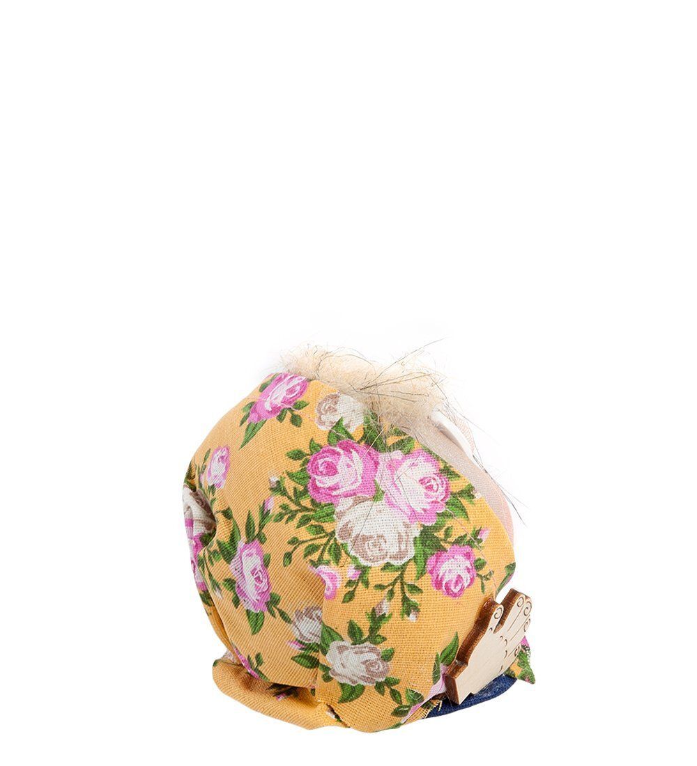 Народные промыслы К04-014 Домовой «Колобок Любава» 10см. (символ счастья)