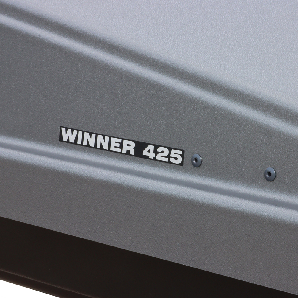 Автобокс на крышу автомобиля "Winner 425" двустороннее открывание (графит дастинг) / Евродеталь
