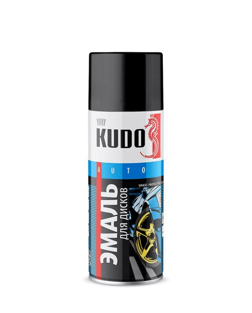 Эмаль для дисков Kudo, черная, аэрозоль, 520 мл