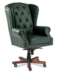 Кресло для руководителя Gent A зеленая кожа