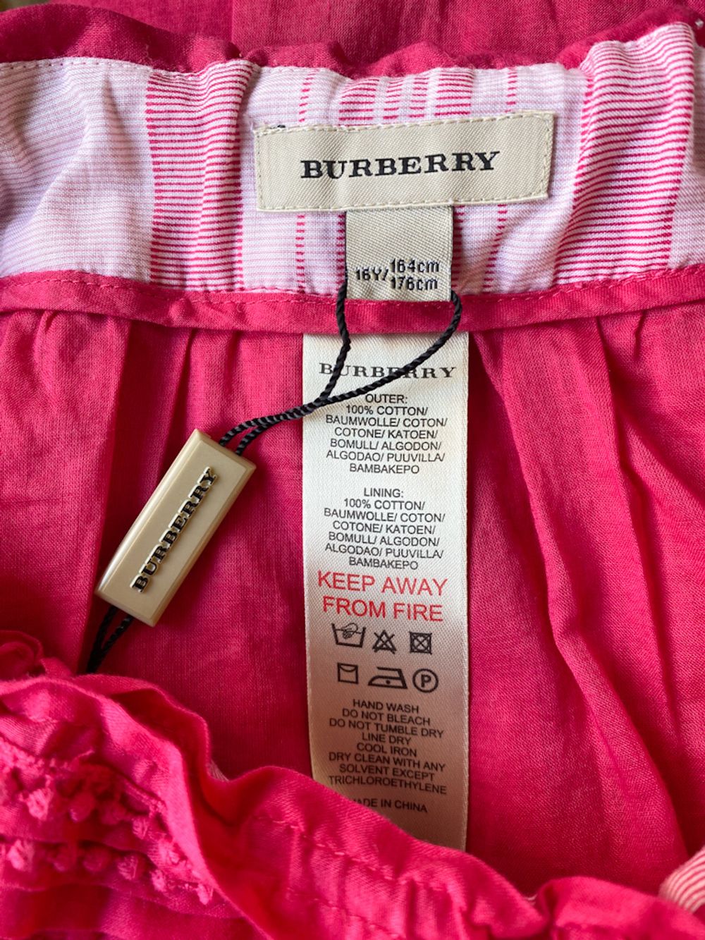 Новая хлопковая юбка Burberry, 164