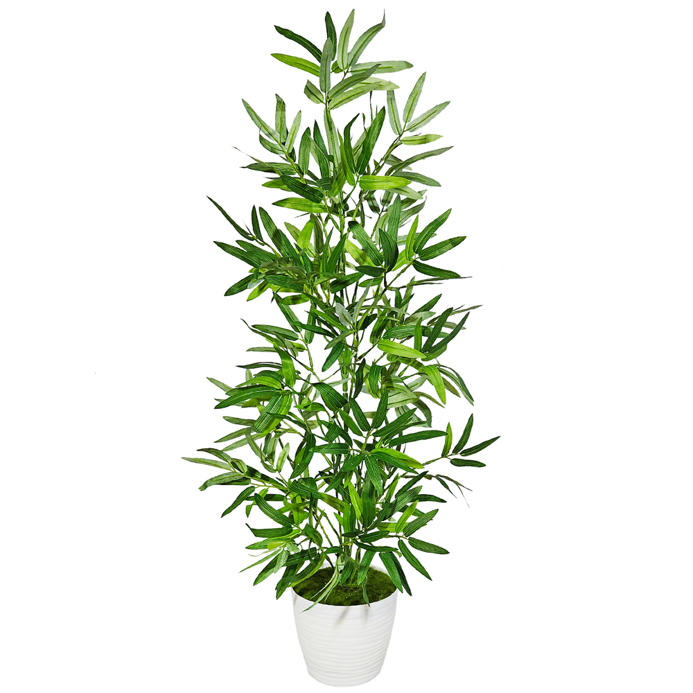Искусственное растение Бамбук 85 см в кашпо