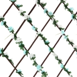Забор декоративный «Цветочная изгородь» при ширине 2 м высота 0,95 м (h-1,2м в сложенном), Зеленый