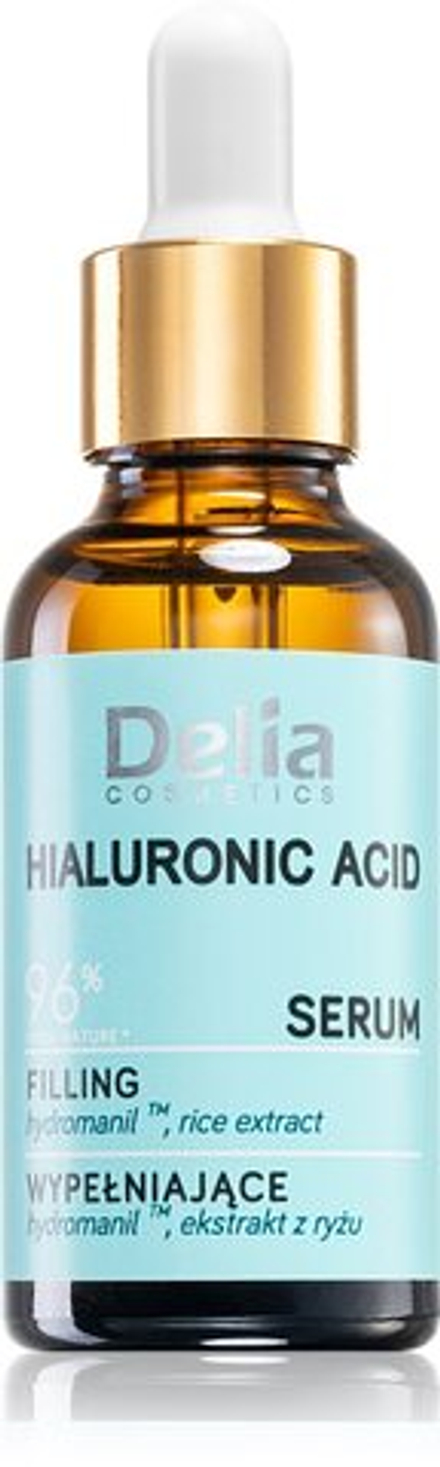 Delia Cosmetics Hyaluronic Acid - наполняющая сыворотка для лица, шеи и зоны декольте /   30  ml  / GTIN 5906750801612