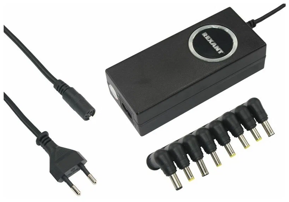 Блок питания универсальный для ноутбуков с автоматической регулировкой напряжения 90 Вт REXANT