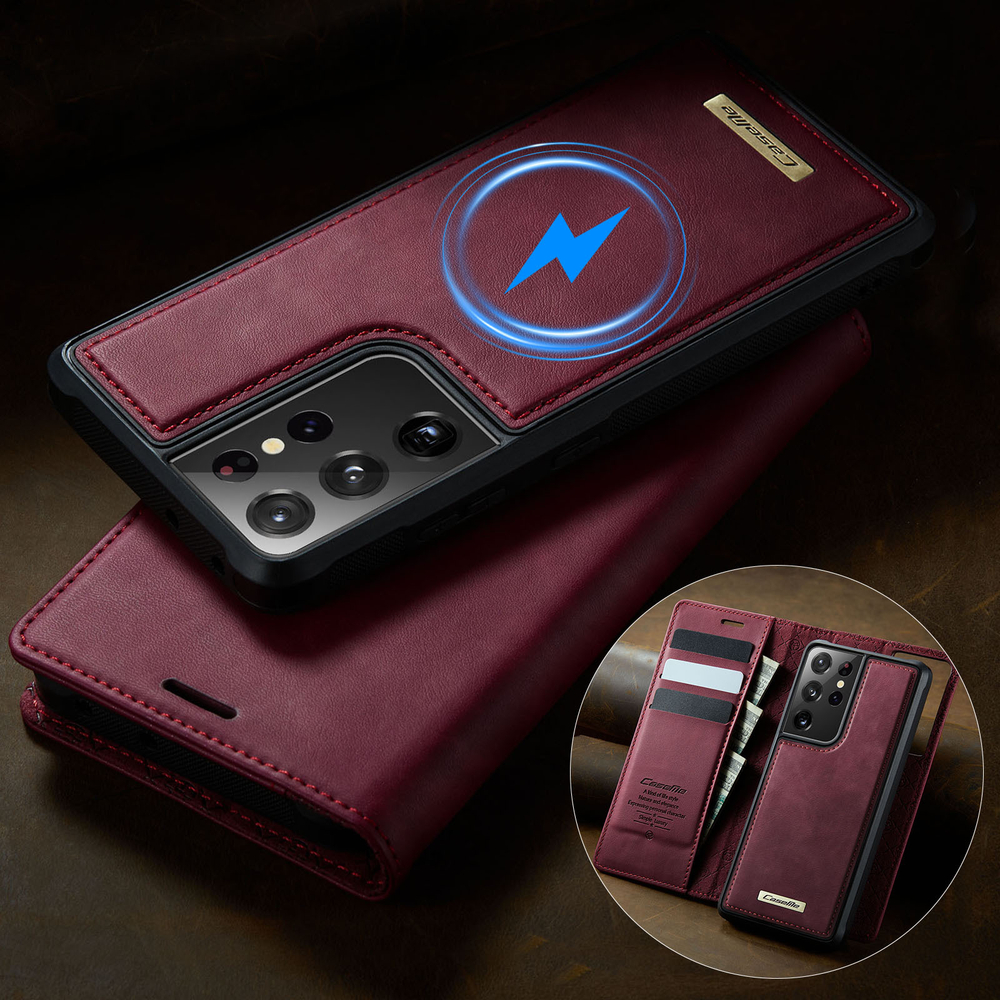 Чехол-кошелек CaseMe 2 in 1 MagSafe Samsung Galaxy S21 Ultra