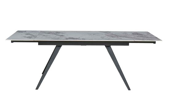 Стол "АСТИ" 140-220, керамика Patagonia глянцевый , опоры черный муар