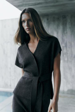 ТРИКОТАЖНЫЙ ЖИЛЕТ С ПОДВЯЗКАМИ - ZARA