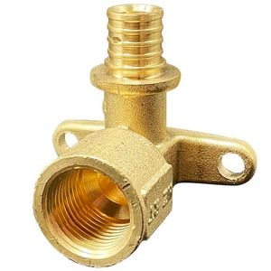 Угольники настенные с креплением РосТерм латунные