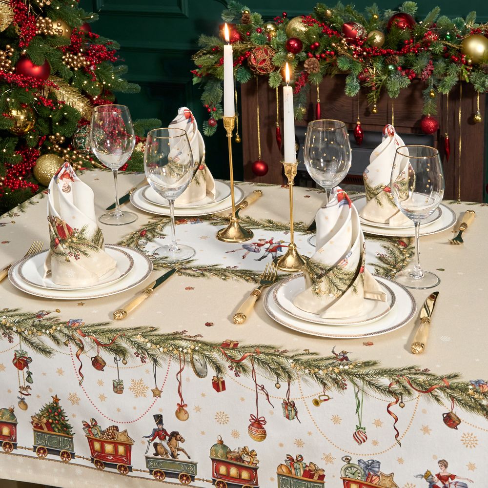 НАБОР САЛФЕТОК ИЗ 2-Х ШТ "ЩЕЛКУНЧИК",40Х40СМ ,100% ХЛОПОК