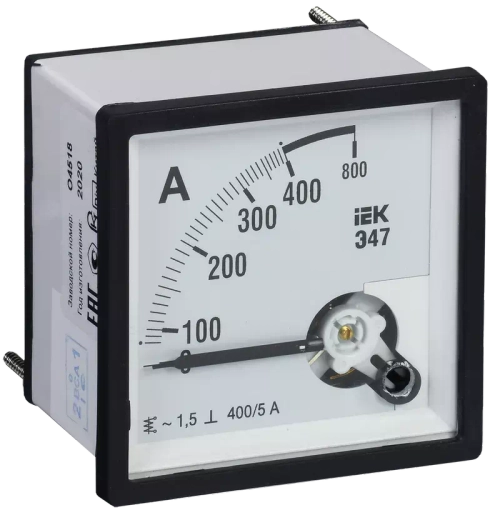 Амперметр Э47 400/5А кл. точн. 1,5 96х96мм ИЭК