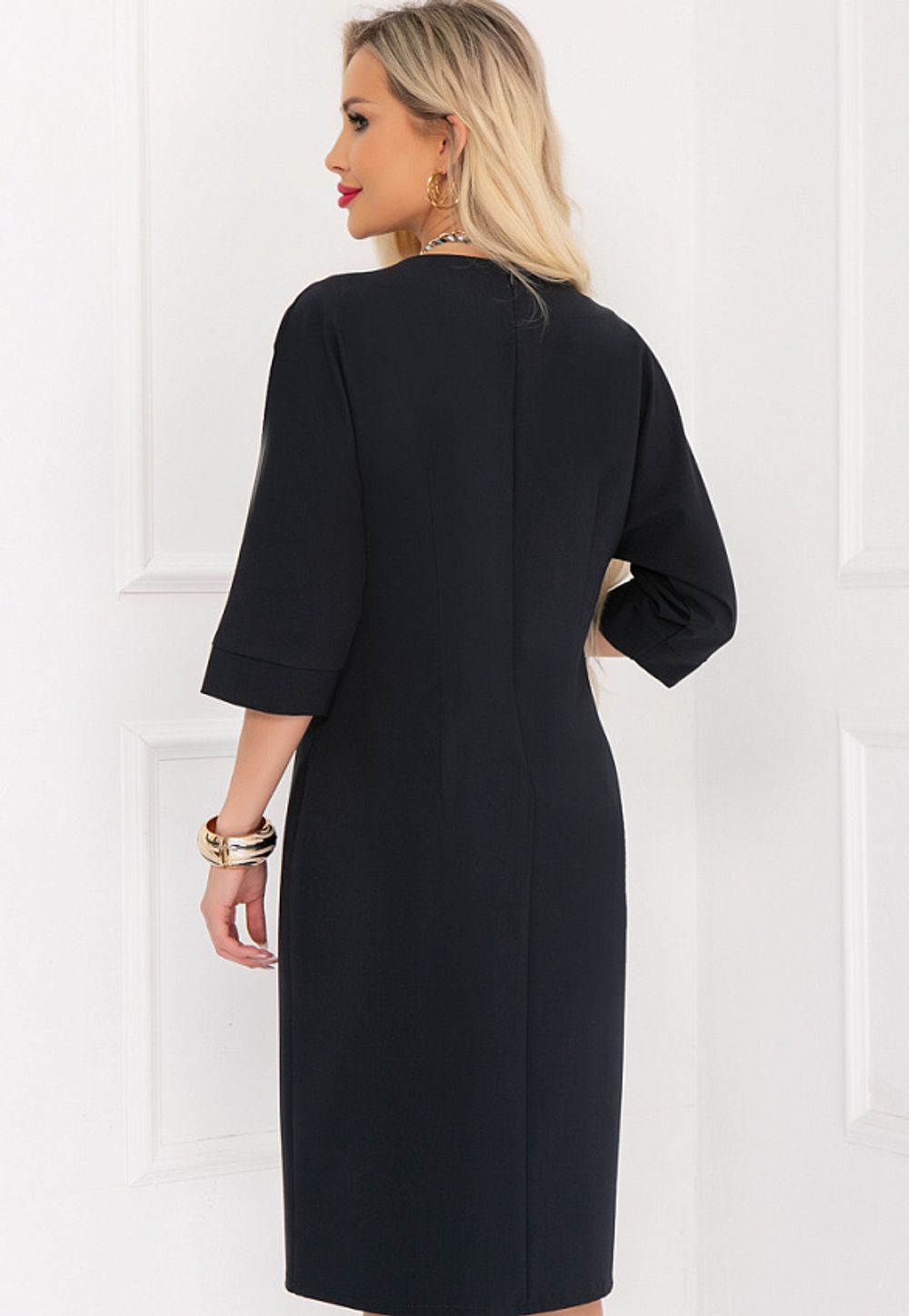 ПЛАТЬЕ ВЕРНОЛЕ (ДАРК БЛУ) Bellovera (Акция)