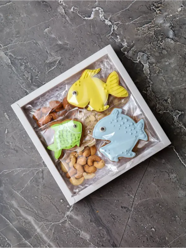 Подарочный набор имбирные пряники и орехи