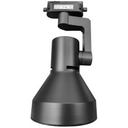 Трековый светильник однофазный ЭРА TR78-E27 BK под лампу E27 черный | Однофазные светильники под лампу