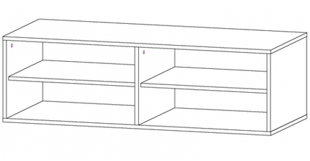 Тумба под ТВ Айвори-2