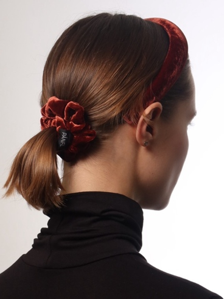 Резинка бархатная оранжевая