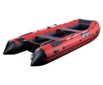 Лодка ПВХ River Boats RB 370 пайол фанера 9 мм, серо-оранжевый
