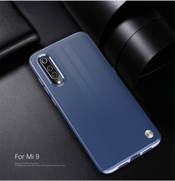 Чехол для Xiaomi Mi 9 (9 Pro 5G) цвет Blue (синий), серия Bevel от Caseport