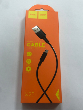 Кабель USB - Type-C Hoco X25 Черный
