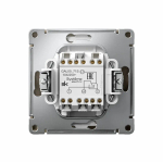 ARTGALLERY Перекрестный ПЕРЕКЛЮЧАТЕЛЬ, 10АХ, механизм, быстрозажим. клем., ШАМПАНЬ