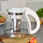 Чайник заварочный 1,5л белый, 430-1507