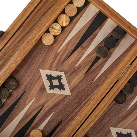 Нарды с боковыми стойками 30x20см Manopoulos Backgammon bxl3kk